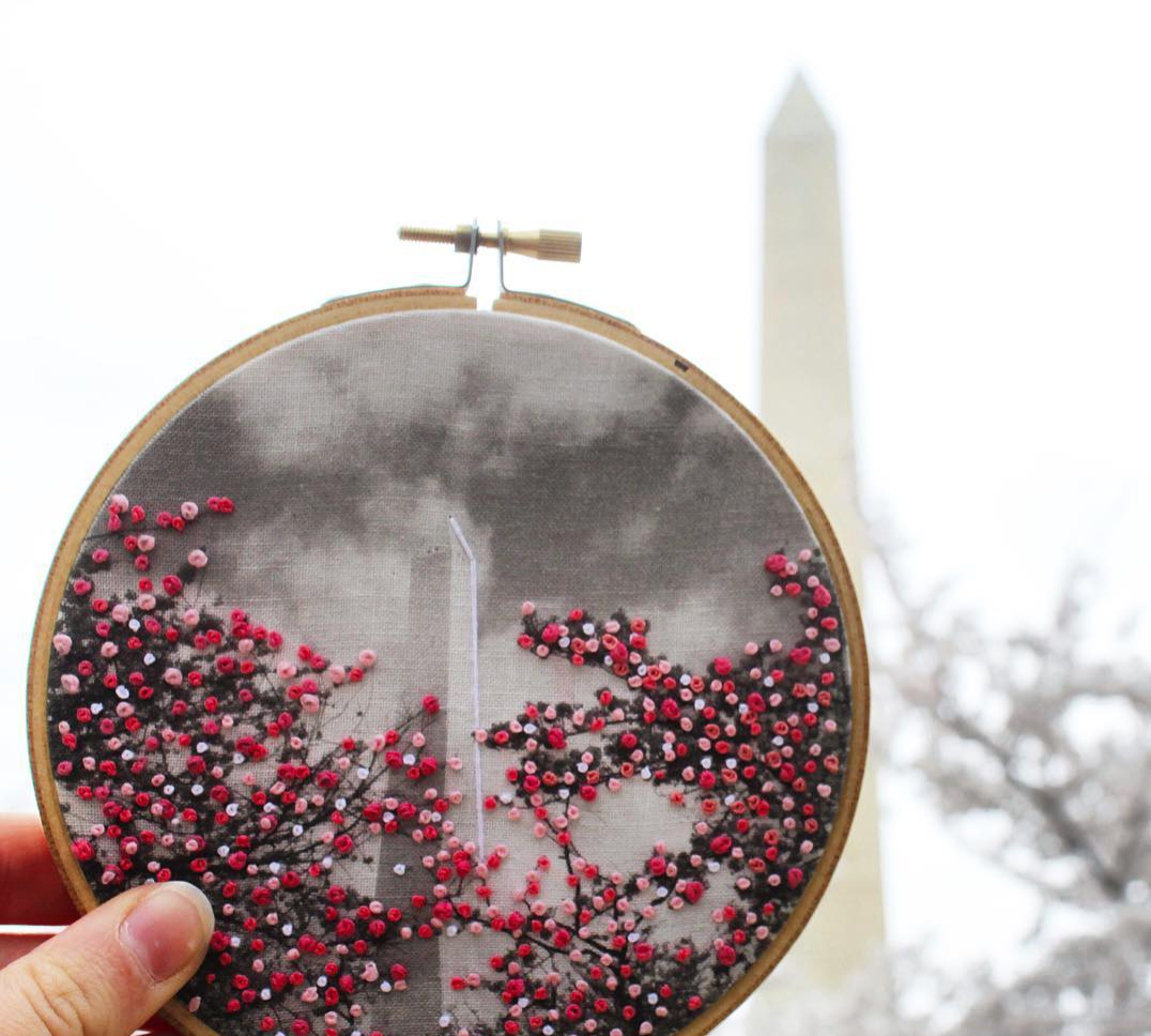 Washington Monument embroidery