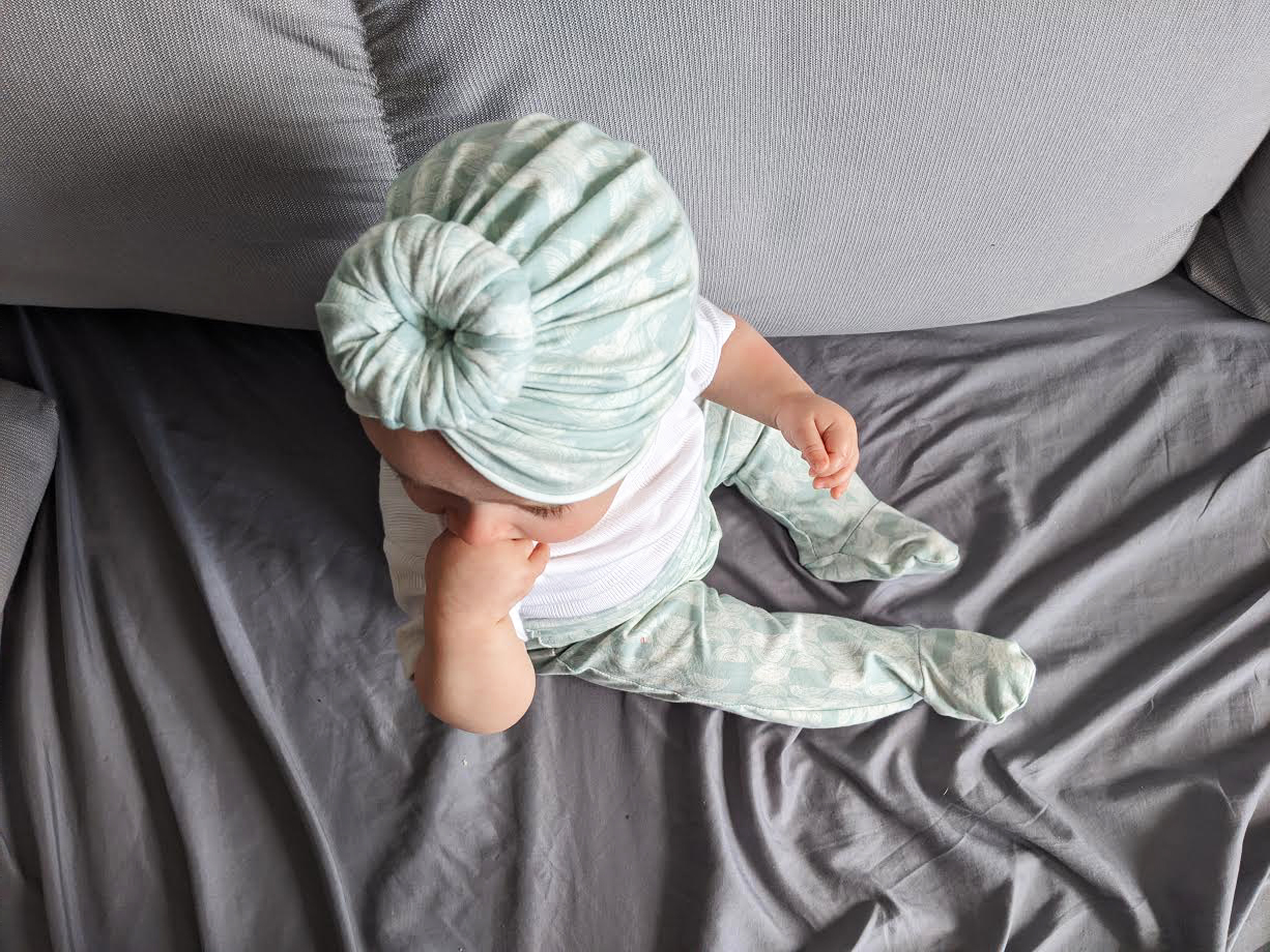 DIY turban pour bébé