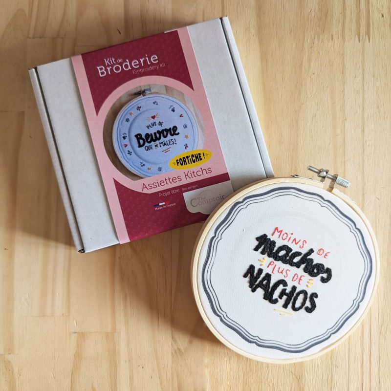 Assiettes Kitchs - kit de broderie