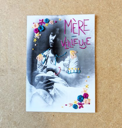 mini kit de broderie sur papier - Mère-Veilleuse